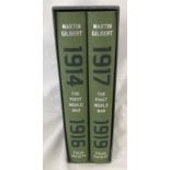 A boxed set of 2 books By Martin Gilbert, Folio Society. "The First World War".
