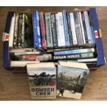 A box of Militaria related non fiction books.