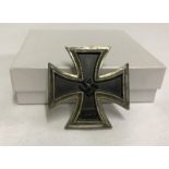 A German Iron Cross 1st Class pinback, solid.