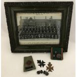 A collection of original King's Royal Rifle Corps & Rifle Brigade items.