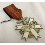 A German WWII Olympic 1936 Order medal.