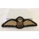 WWII Royal Air Force pilots cloth wings.