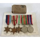 WW2 Medal Group to include Africa Star with 8th Army clasp.