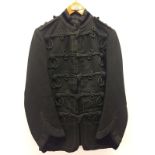 Rifle Brigade Major's patrol jacket, Victorian pattern with T.R to epaulettes (Territorial Retired).