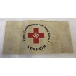 A German WWII Red Cross armband.