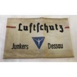 A German WWII Luftshutz armband.