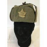 A WWII Canadian winter cap.