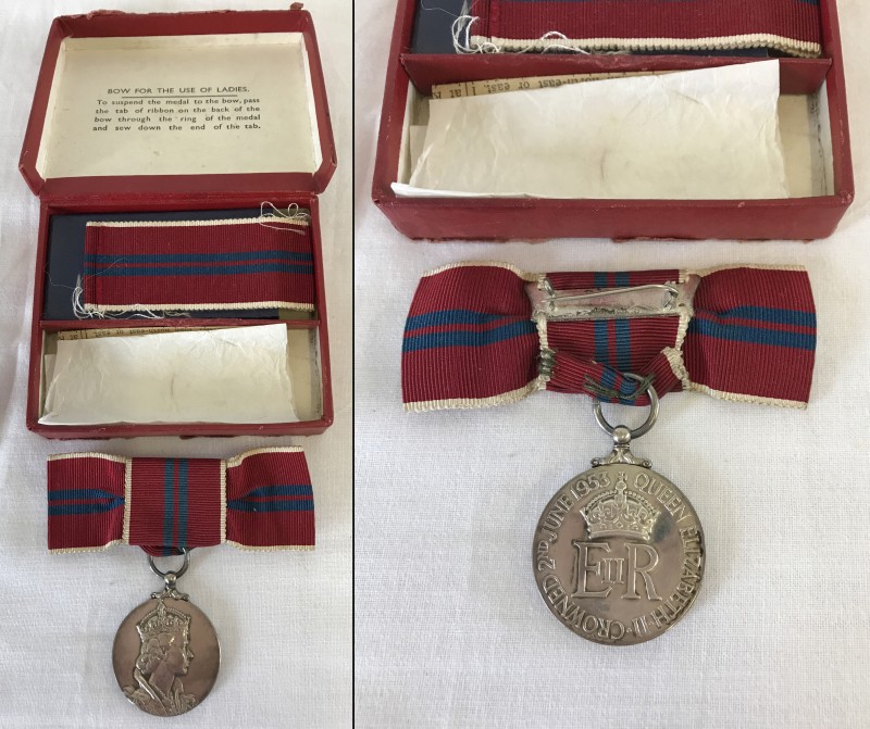 Queen Elizabeth II Coronation medal.