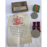 WW2 pair medals.