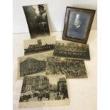 7 vintage military photographs and postcards.