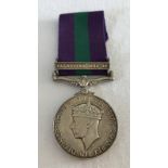 George VI General Service Medal with Palestine 1945-48 clasp.