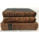 3 antique books. Bunyan's Works, and 2 volume set of Works of Josephus.