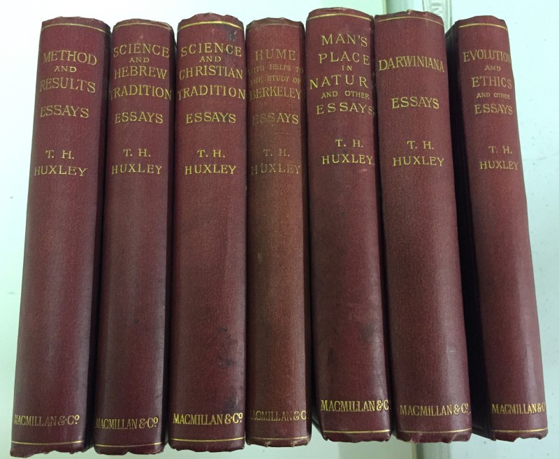 T.H. Huxley Essays published by Macmillan and Co.