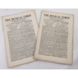 2 copies of the Musical Times.