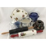 A collection of Kitchenalia and ceramics.