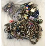 A large quantity of modern costume jewellery. To include necklaces, bangles and earring.