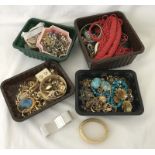 A Collection of costume jewellery to include Monet pieces.