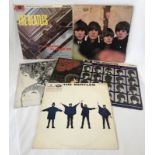 6 Beatles vinyl records by Parlophone Records.