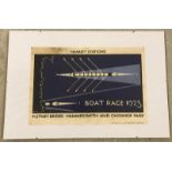 A University Boat Race poster.