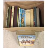 A box of vintage children's books & annuals.