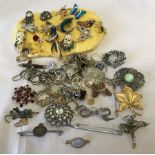 A collection of costume jewellery.