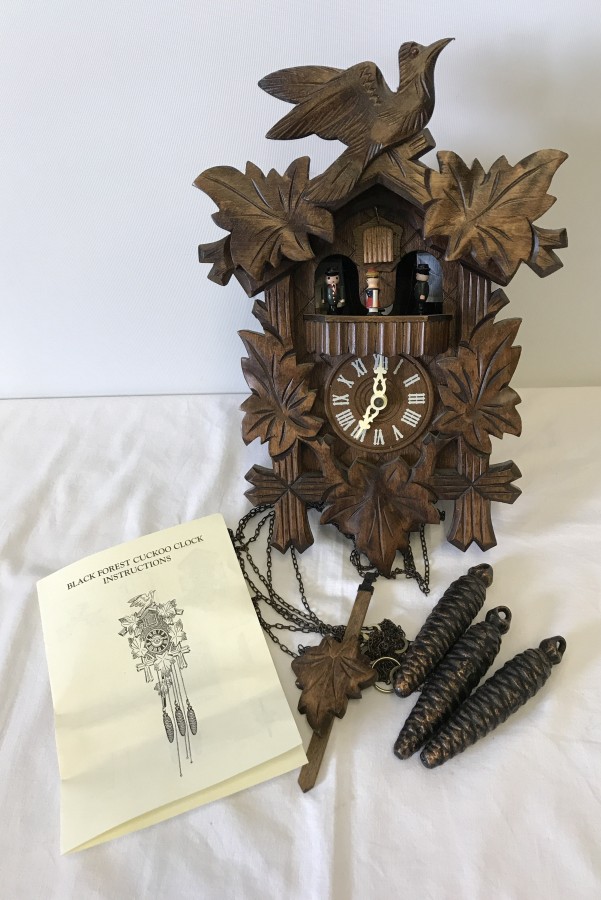 A modern Black Forest cuckoo clock.