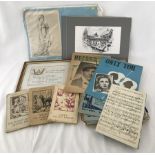 A collection of ephemera, to include sheet music and 3 original Ladybird books.