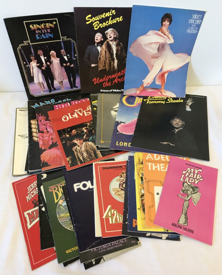 A collection of Theatre programmes, some signed, dating from the 1970's and 1980's.