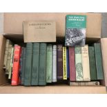 A box of vintage farming & gardening books.