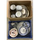 2 boxes of mixed china.