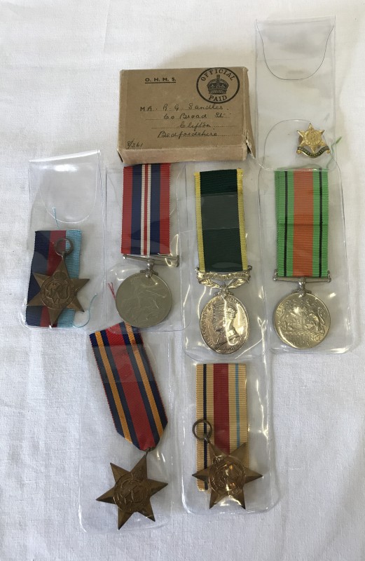 A WWII Territorial Force Efficiency medal group.