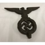 A German WWII Banner / Standard Top eagle.