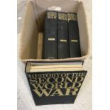 4 volume bound set of "History of the Second World War" By Purnell.