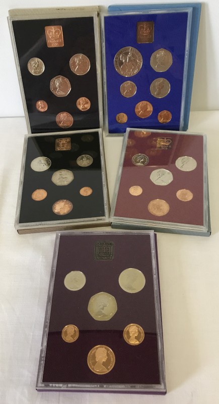 5 Great Britain & NI standard coinage proof sets.