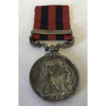 An Indian General Service 1854 bar Burma 1885-87 medal.