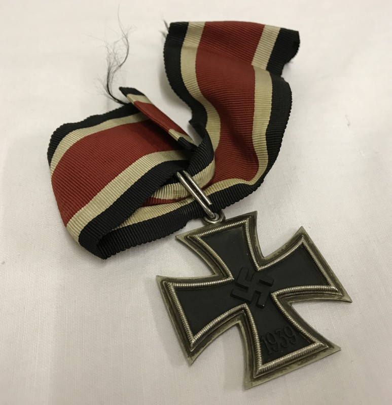 A German WWII Knights Cross of the Iron Cross medal.