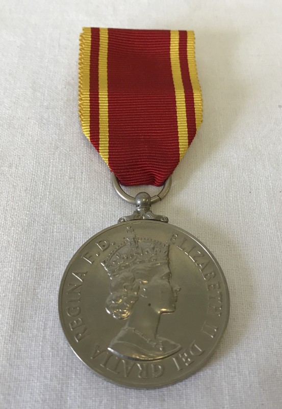 A Fire Brigade Long Service and Good Conduct EIIR medal.