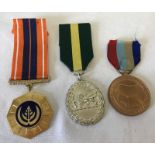 3 Africa medals to include Territorial, National Service medal.