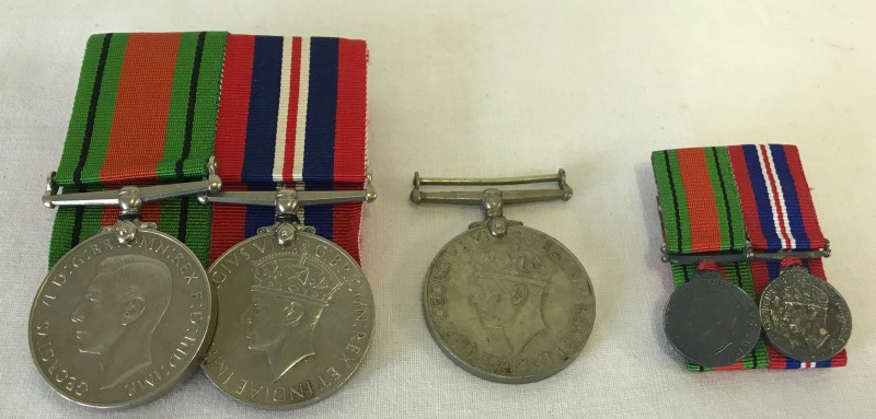 A collection of WW2 medals.