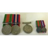 A collection of WW2 medals.