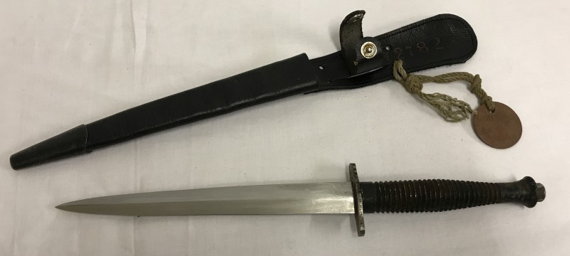 Fairbairn Sykes 3rd pattern Commando & Special Forces fighting knife.