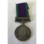 A Campaign Service medal with clasp for Northern Ireland.