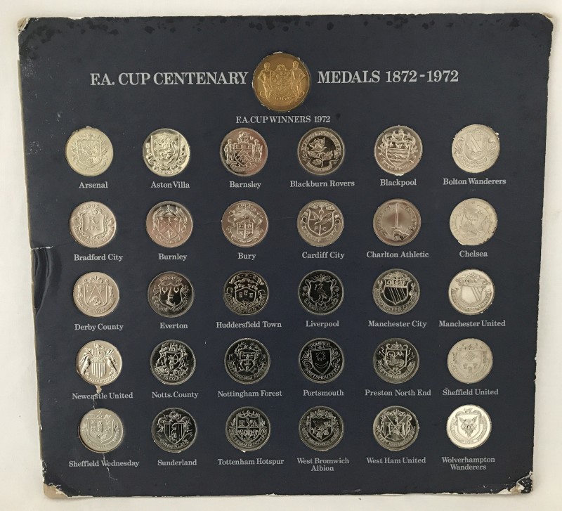 FA Cup Centenary Medals 1872 - 1972.