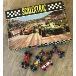 A 1960's Scalextric Set No.32 (inc. cars) with 5 unboxed cars