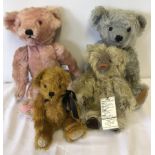 3 Dean's Rag Book Co Ltd Teddy bears together with a mohair Prince Bishop bear.