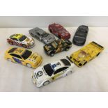 8 unboxed Scalextric slot cars.