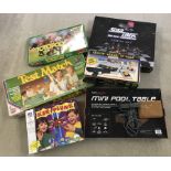 A collection of children's games to include Acetronic Sports-Action TV game complete with gun.