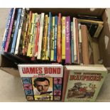 A box of vintage children's books & annuals.