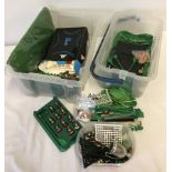 2 boxes of assorted loose Subbuteo players and accessories.
