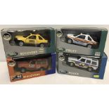 4 boxed Land Rover diecast cars.